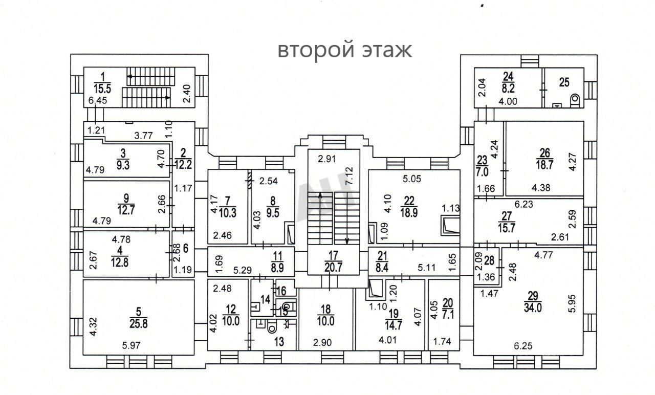 Аренда помещения (ПСН) пл. 1505 м2 под медцентр, офис, на ул Василия  Петушкова метро Трикотажная (МЦД)