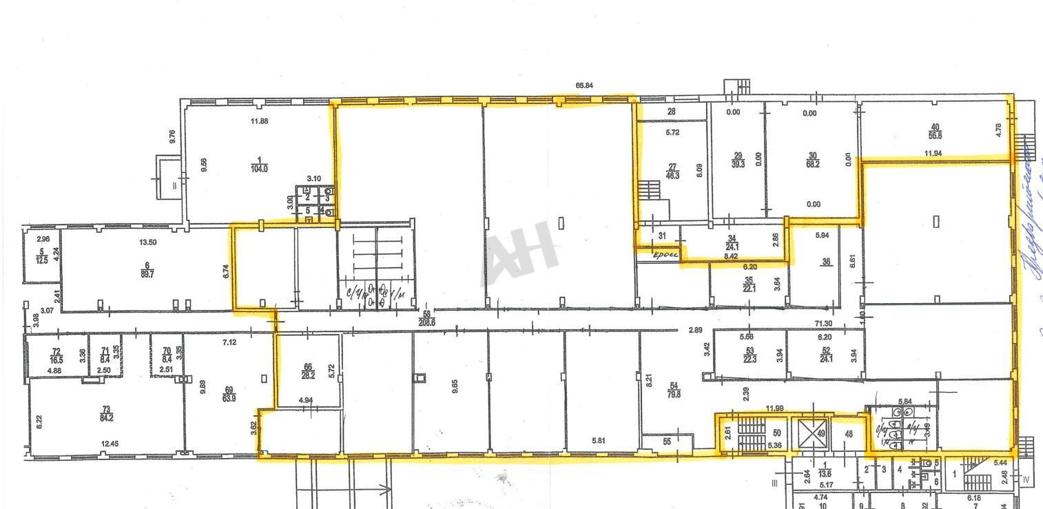 Аренда офиса 1100 м2 в бизнес-центре класса Б на Дмитровском шоссе метро  Окружная (МЦК)